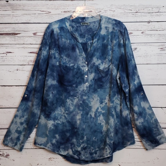 Tramp Tops - TRAMP Tie Dye Tunic Top Hippie Boho L/XL